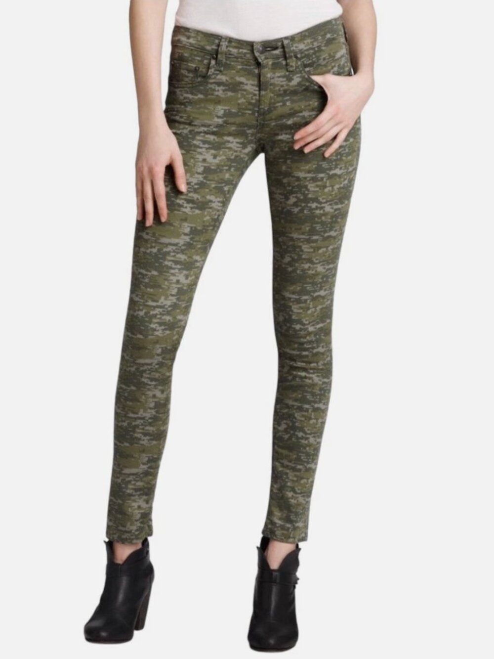 Rag & Bone Digital Camo Skinny Jeans